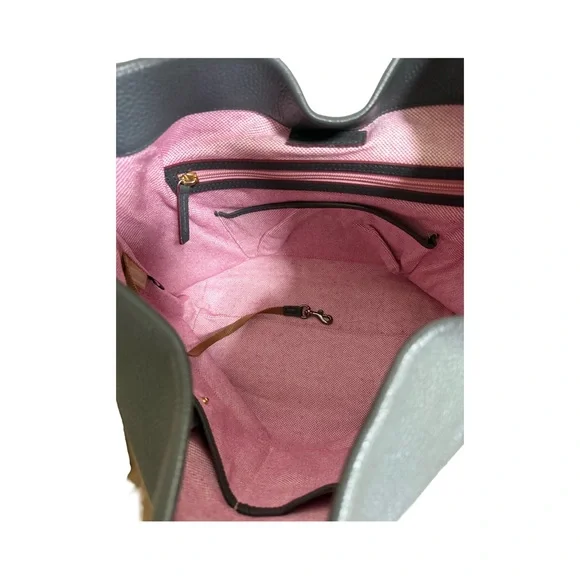 Authentic Dooney & Bourke Leather Lock Hobo Bag with Matching Coin Purse! - Picture 10 of 15